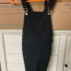Black Fringe overalls (skirt/dress)